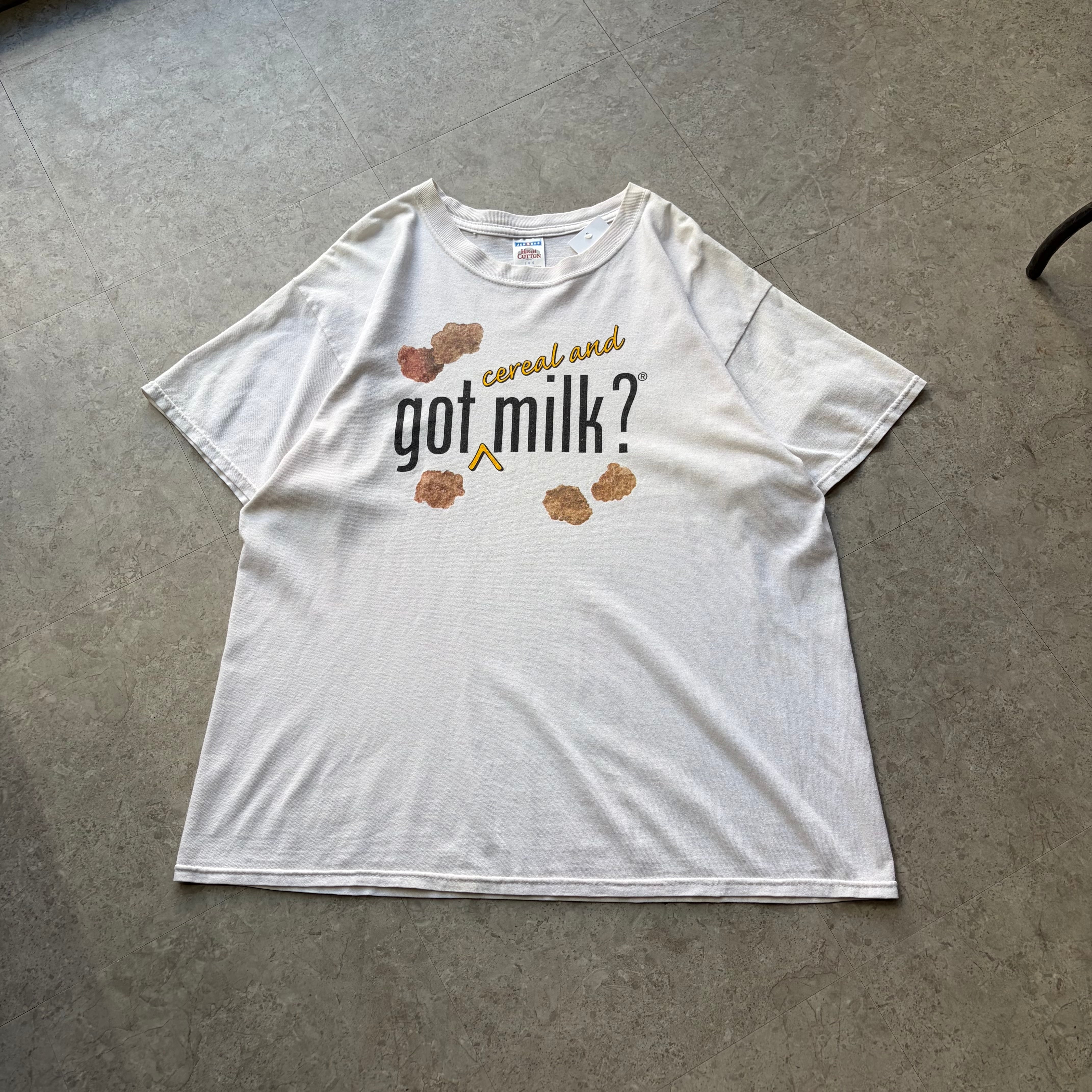 00s Kellogg's "cereal and got milk?" T-shirt【仙台店】