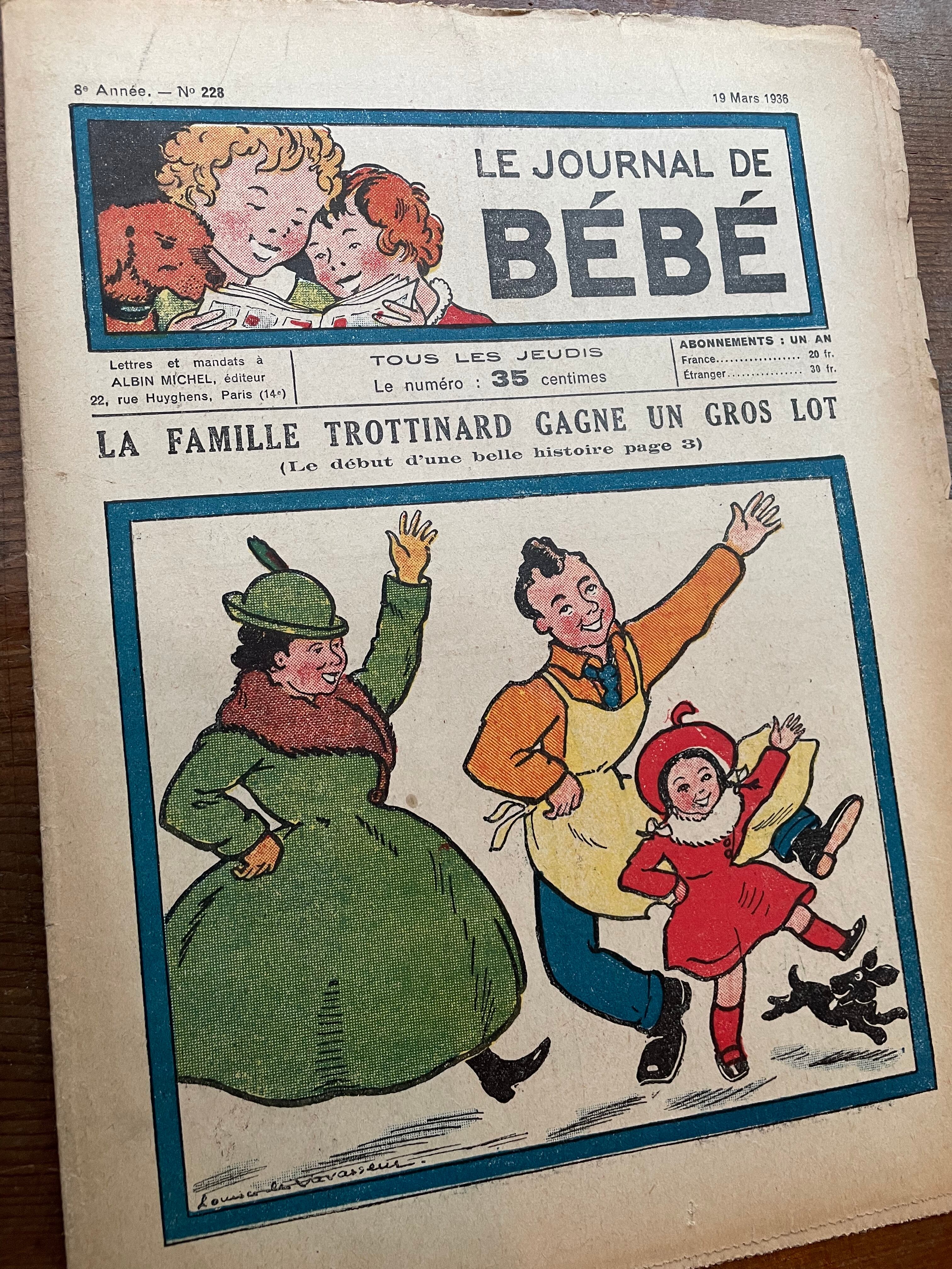 可愛いイラスト Le Journal Bebe 19 Mars 1936 フランスの幼児雑誌 Lamp Paperi Brocante 可愛いイラスト Le Journal Bebe 19 Mars 1936 フランスの幼児雑誌 Lamp Paperi Brocante