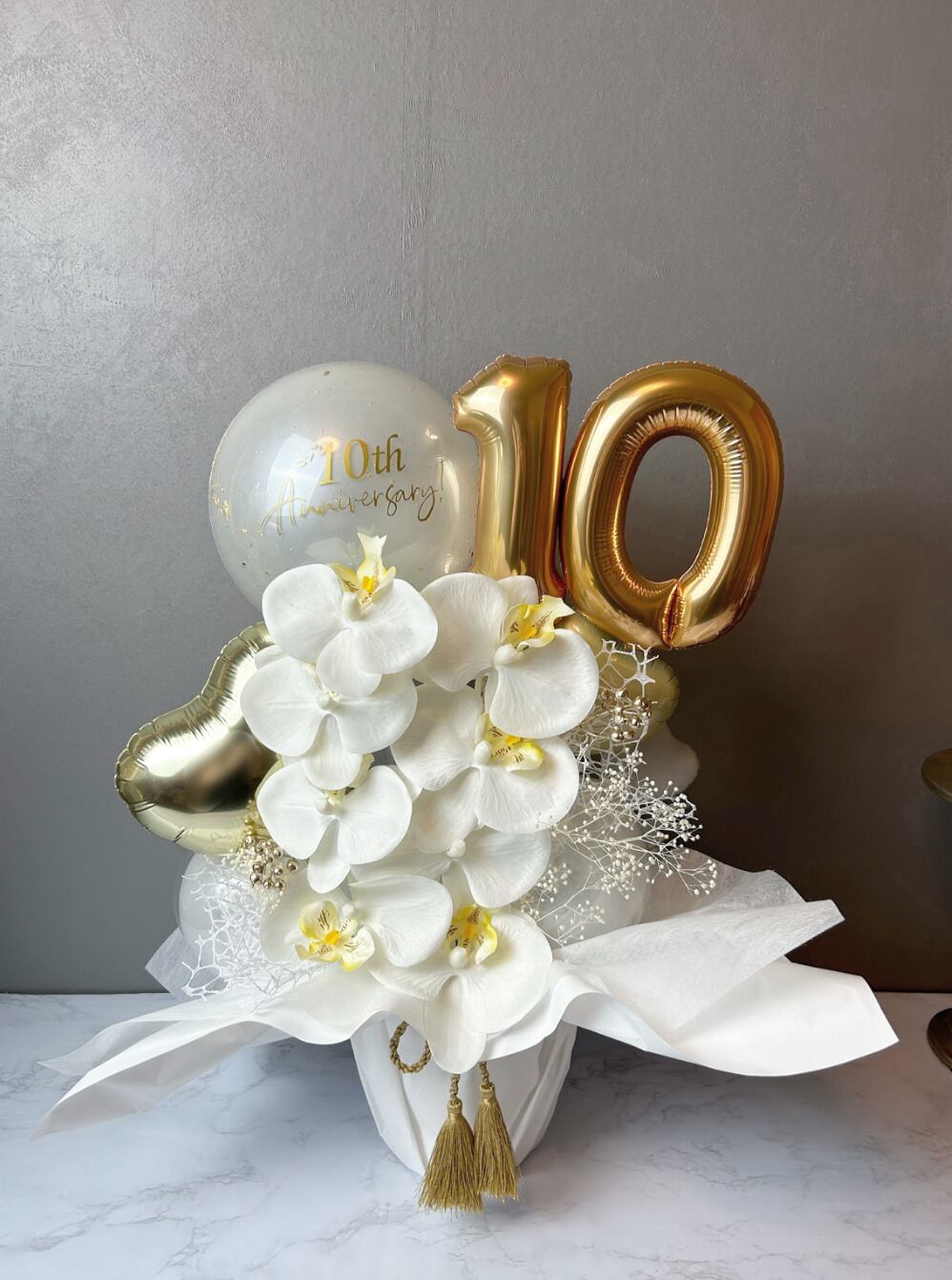 胡蝶蘭カウンターアレンジ【HAKU】