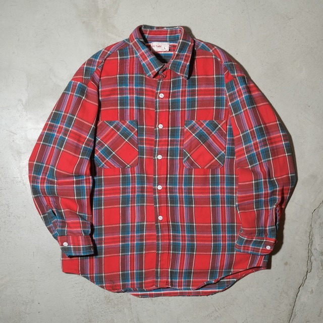 70's BIG MAC heavy flannel shirt[L]