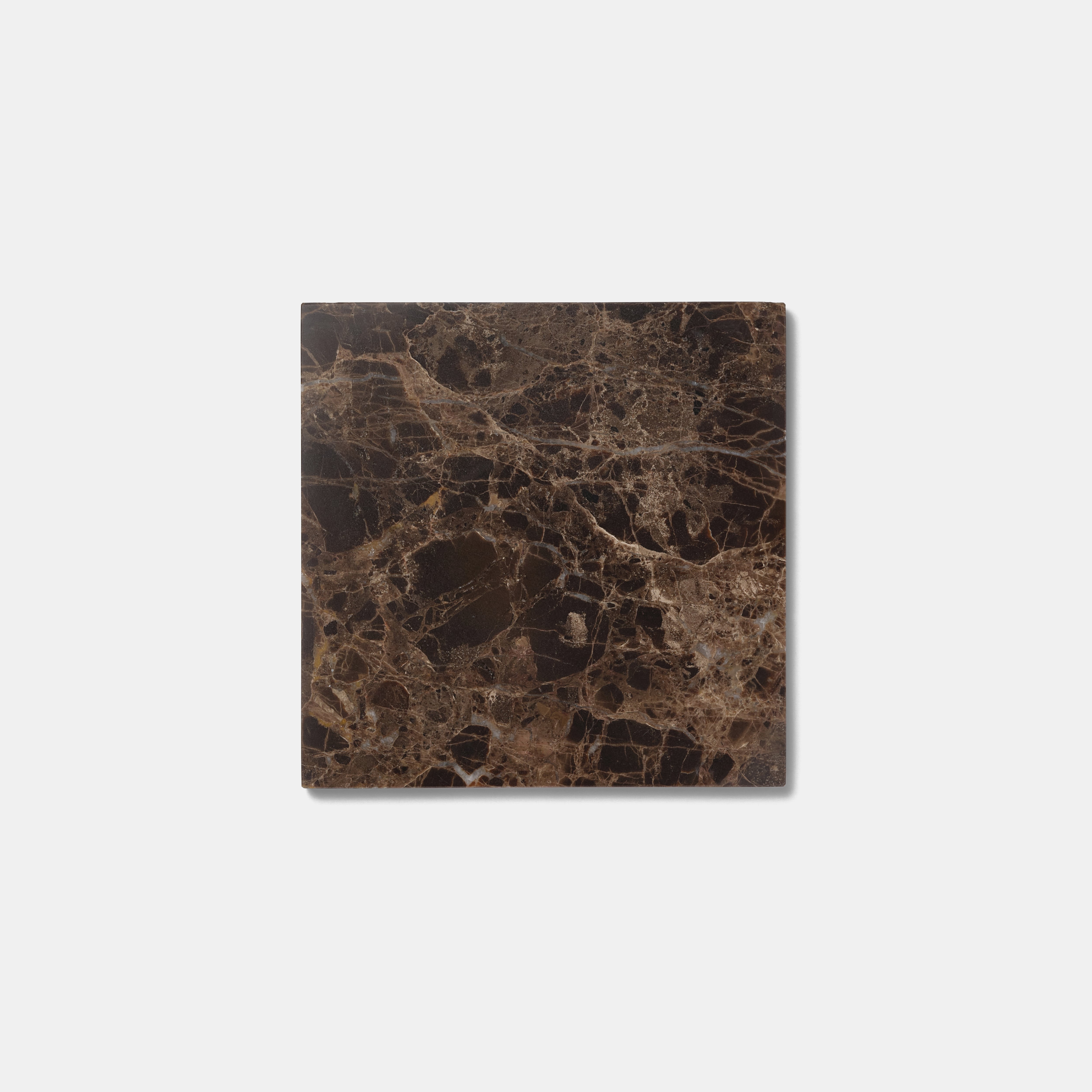 MARBLE DISPLAY PLATE - Emperador dark
