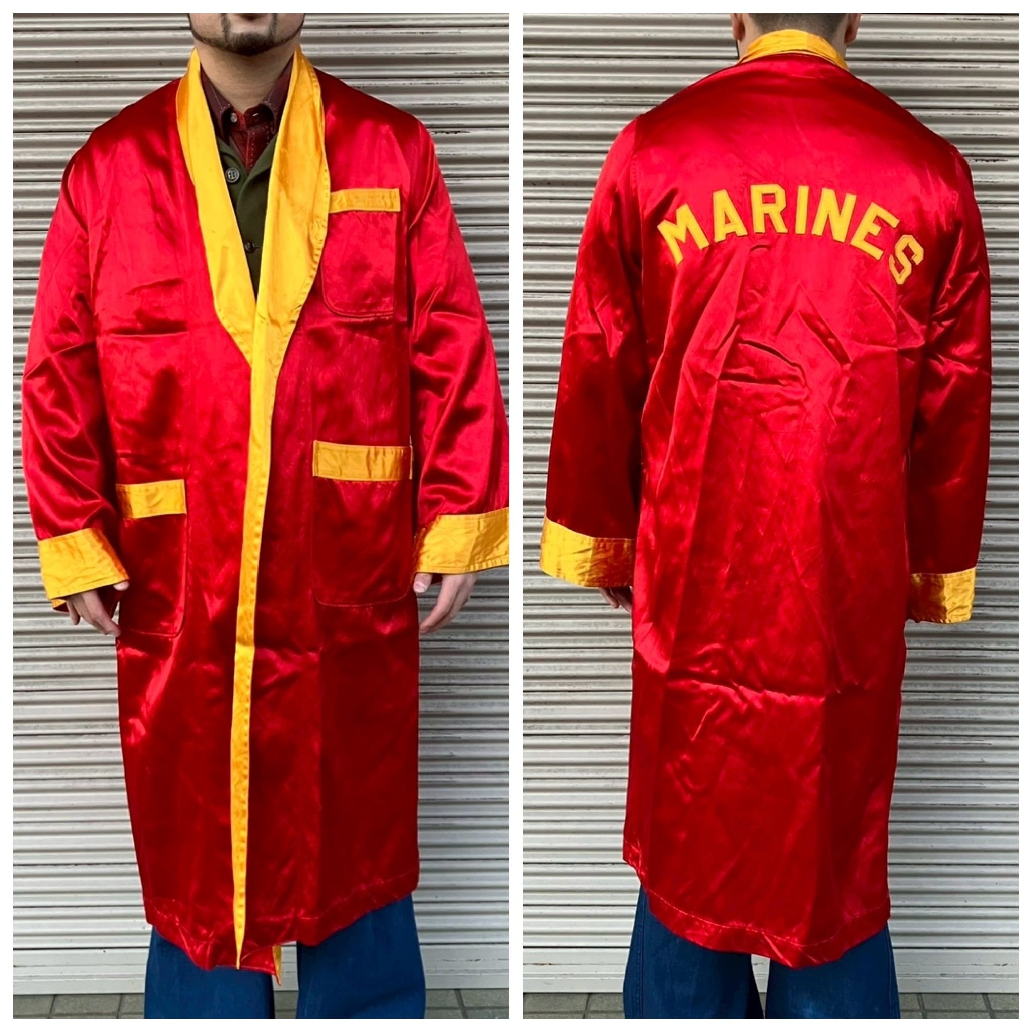 貴重 60s 米軍実物 US MARINES USMC 海兵隊 ボクシング ガウン