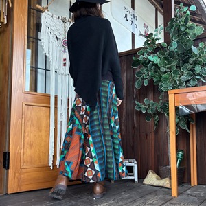 ニットあったかポンチョ風トップス