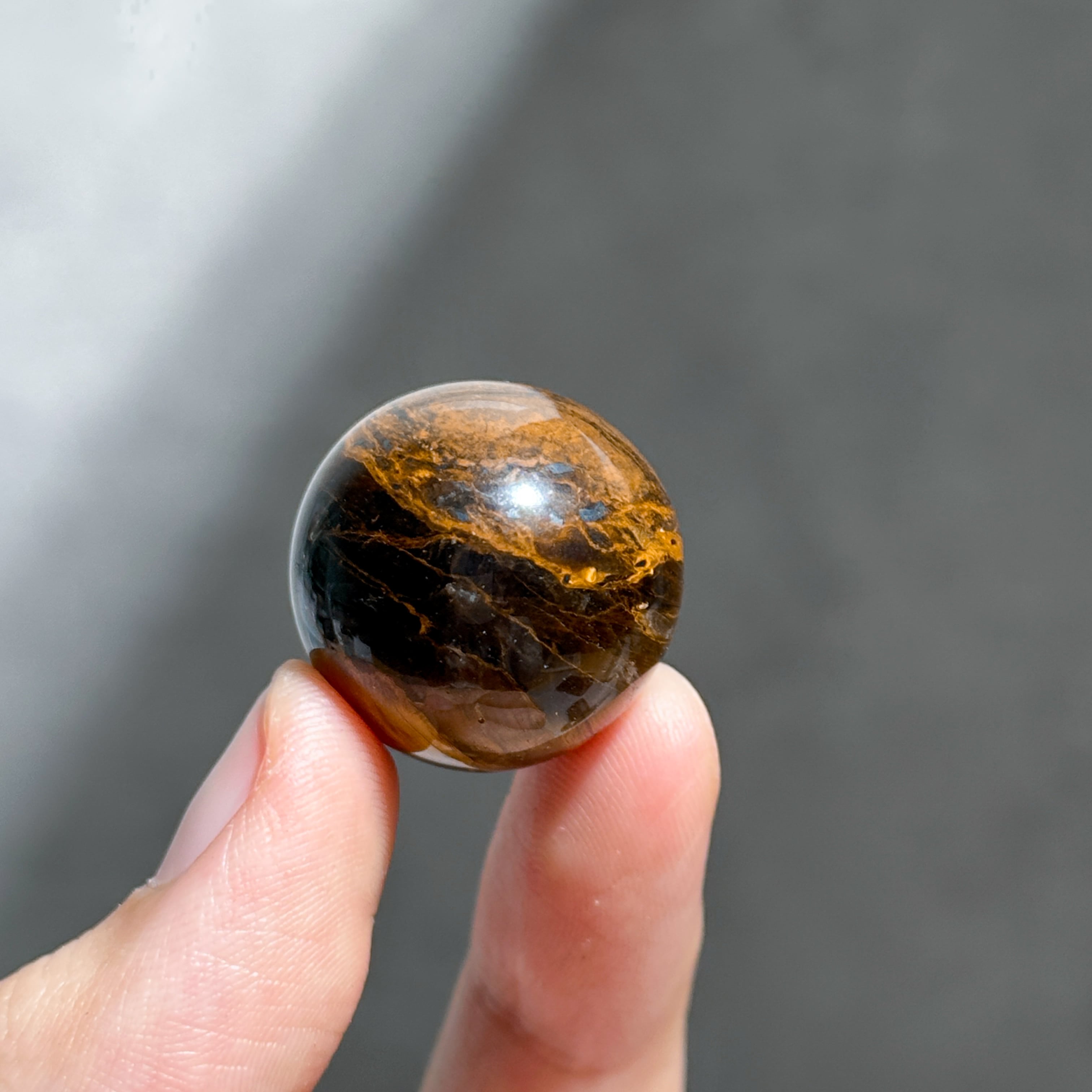 タイガーアイ スフィア（丸玉）31◇ Tiger's eye ◇天然石・鉱物