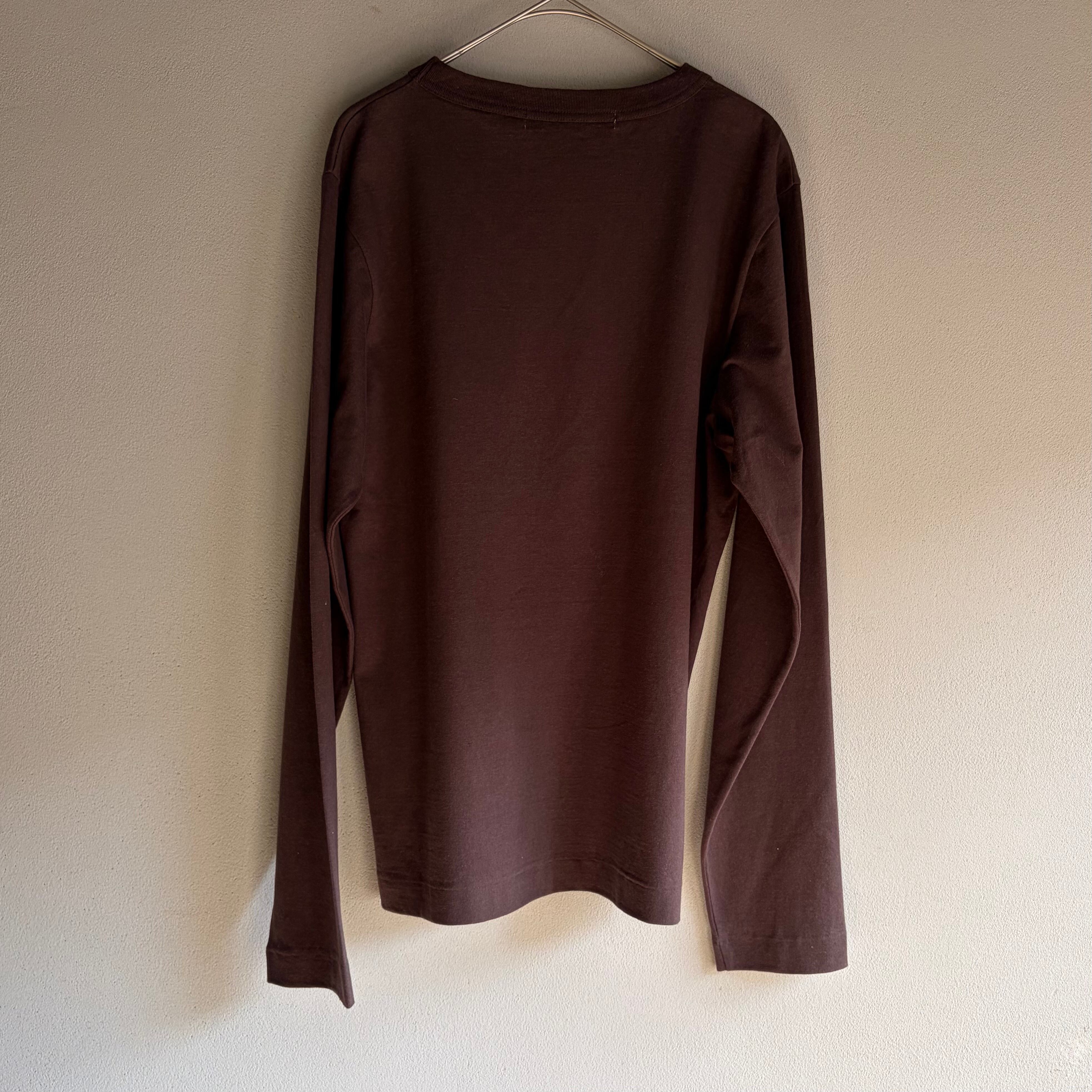 R&D.M.CO. ブラウン ロングスリーブ Tシャツ M R&D.M.Co-/OLDMAN'S TAILOR オールドマンズテーラー MASCOT L/S T