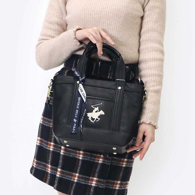 ビバリーヒルズポロクラブ BEVERLY HILLS POLO CLUB トートバッグ レディース BH2006N BK/BK/WH