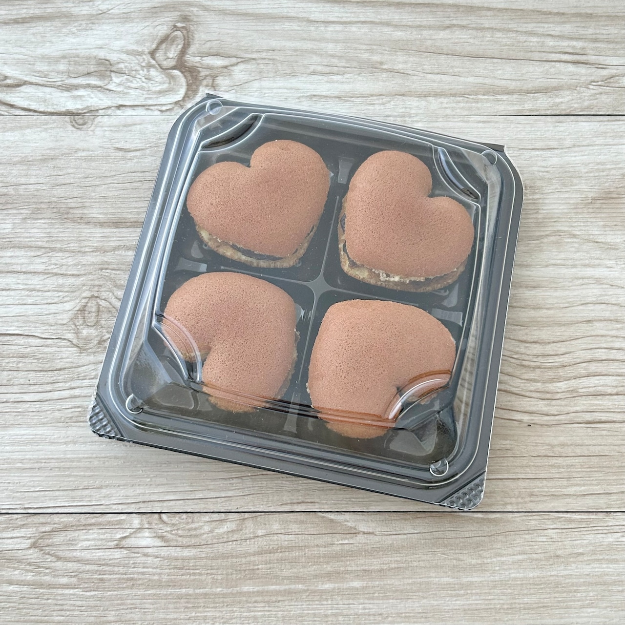 幸せの四つ葉クローバー♡プチハートどら焼き4個入パック