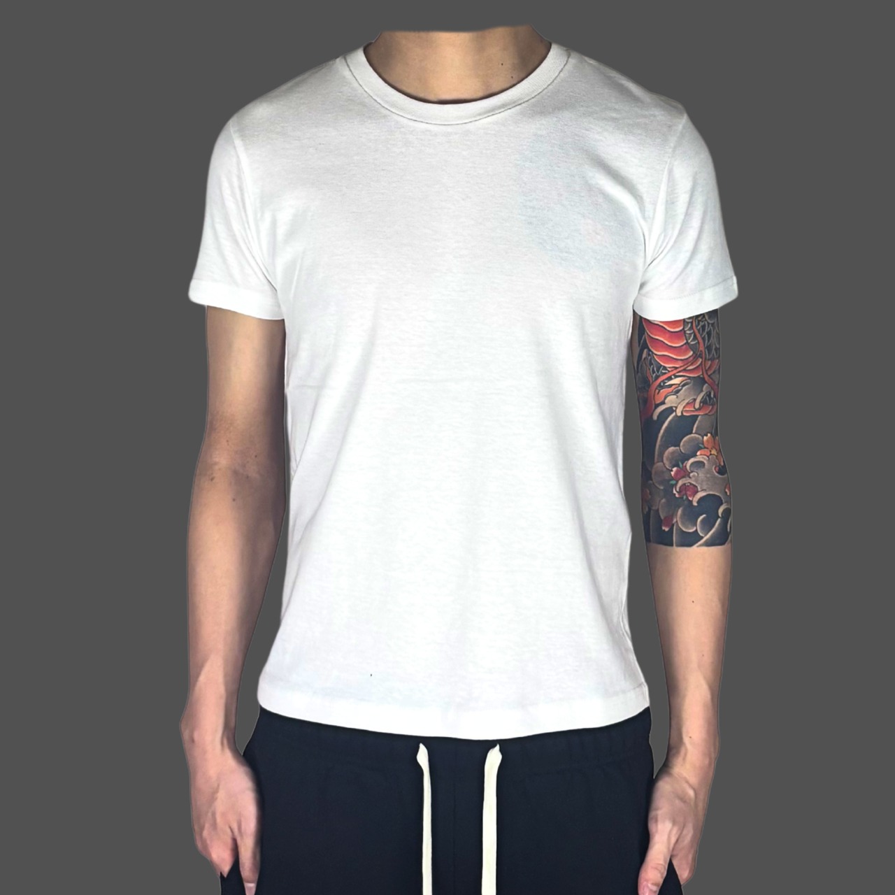 【迅速発送】 2COLOR/ELDOLADO simple back logo t-shirt【LT049】 - 4