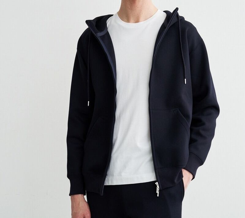 three dots / ダンボールスウェットジップフーディ