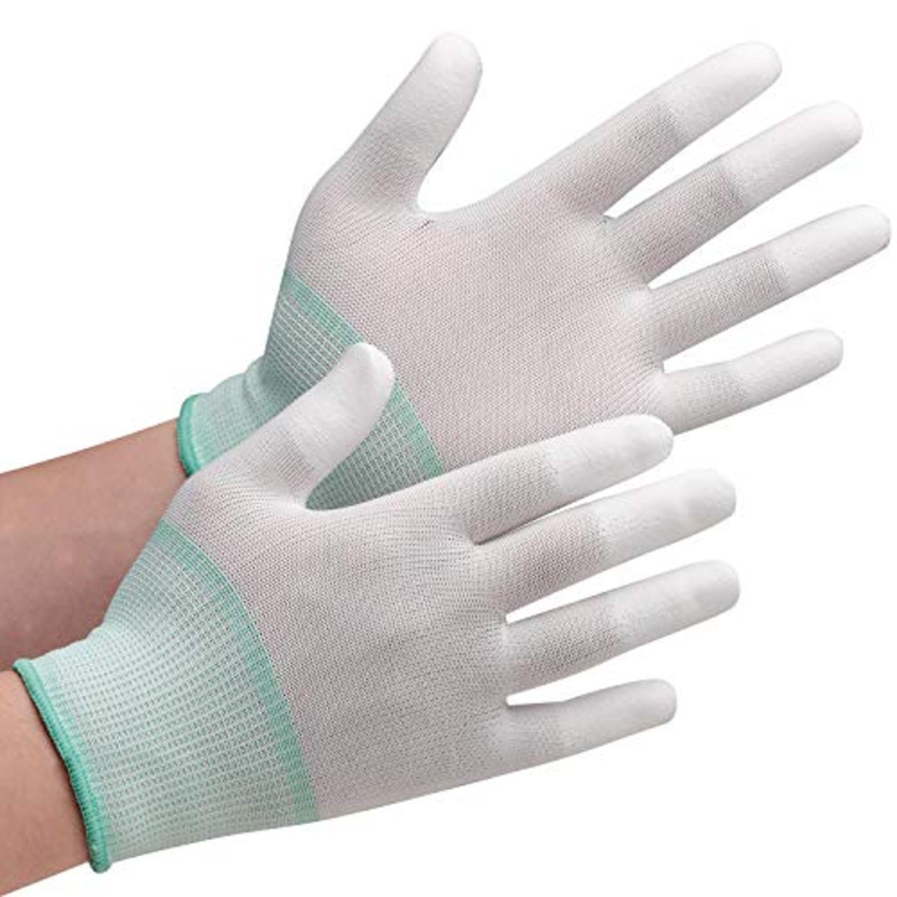 ミドリ安全 低発塵手袋 指先コーティング SPU131N M 10双入