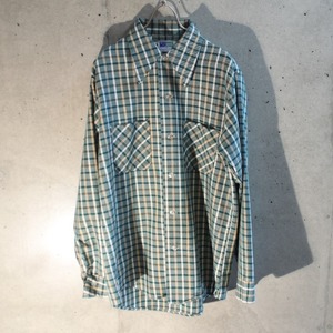 70s Cotton Check Shirt