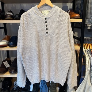 EDDIE BAUER COTTON HENRY NECK SWEATER M USA