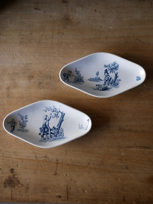 ラヴィエ　男の子　アンティークプレート　フランスアンティーク