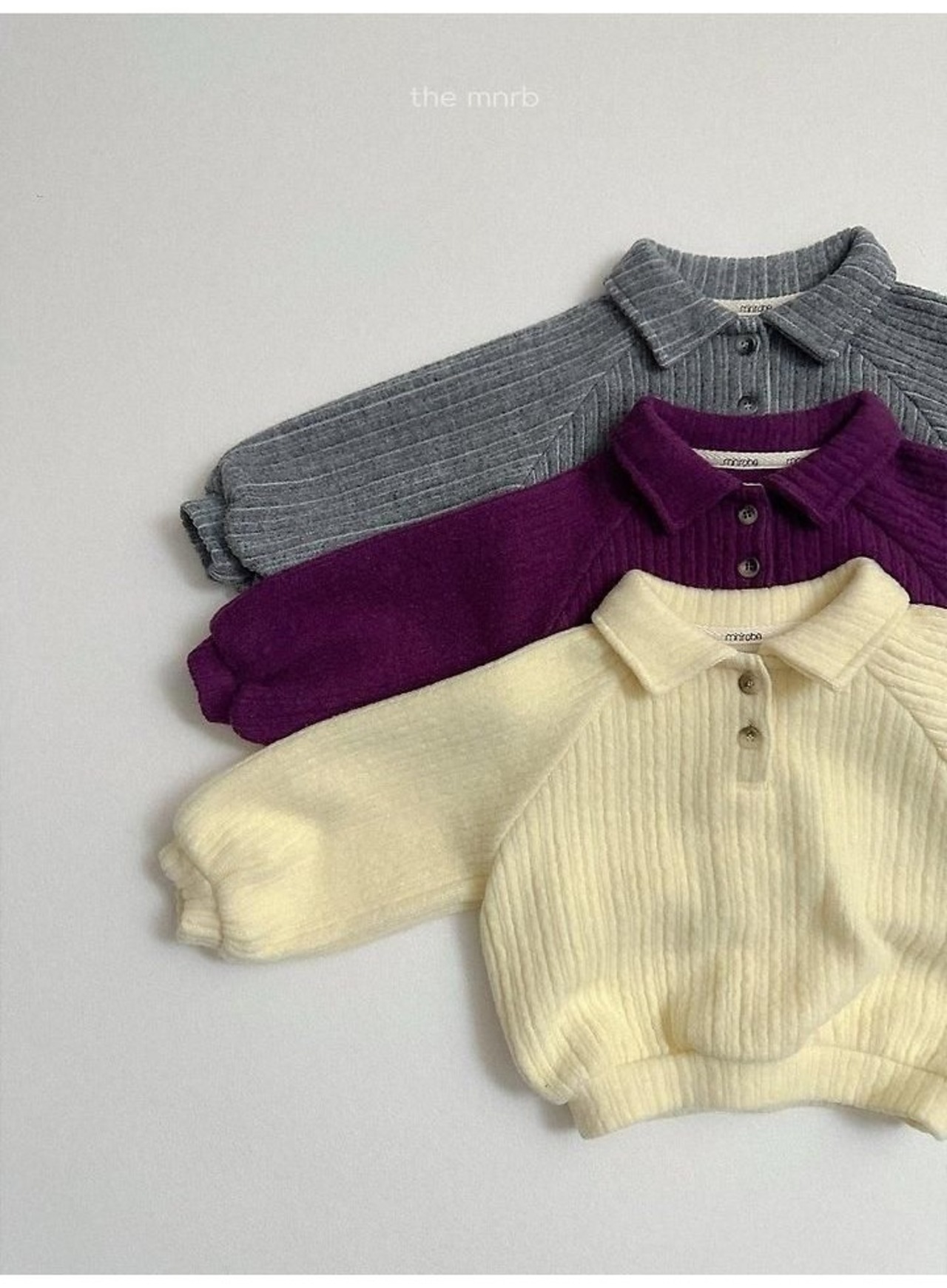 〖取寄〗韓国子供服 / 26winter / minirobe / ボーイカラートレーナー / キッズ *S~XL*