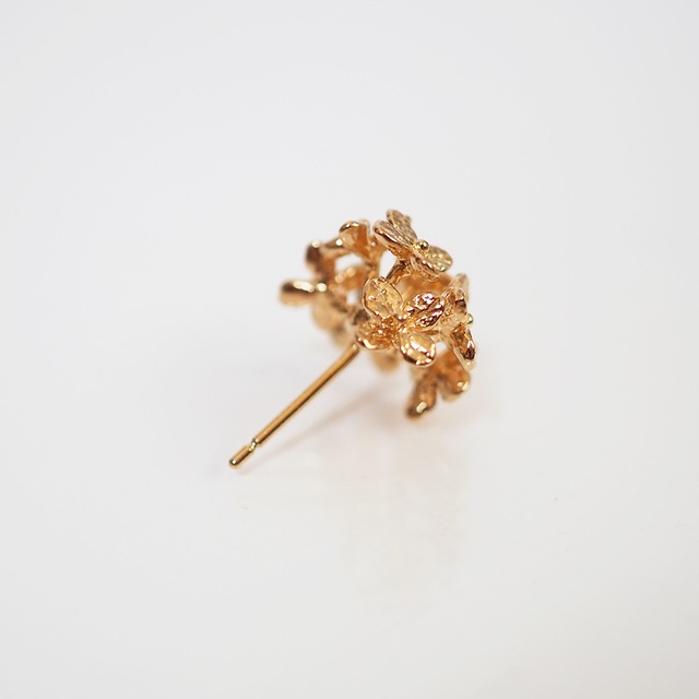 紫陽花のピアス(gold)