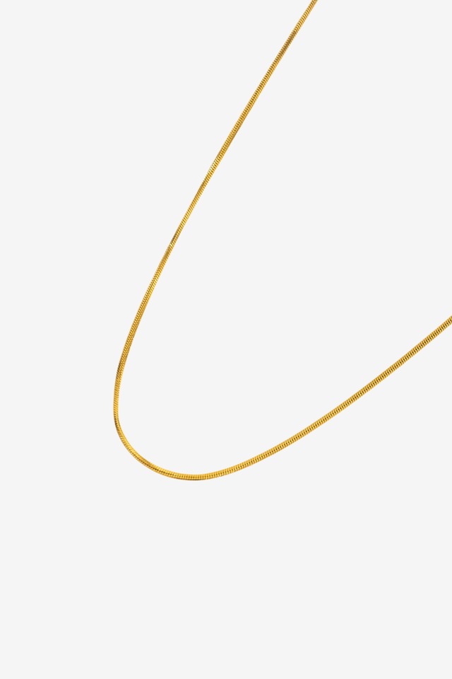 【round skin necklace】 / GOLD