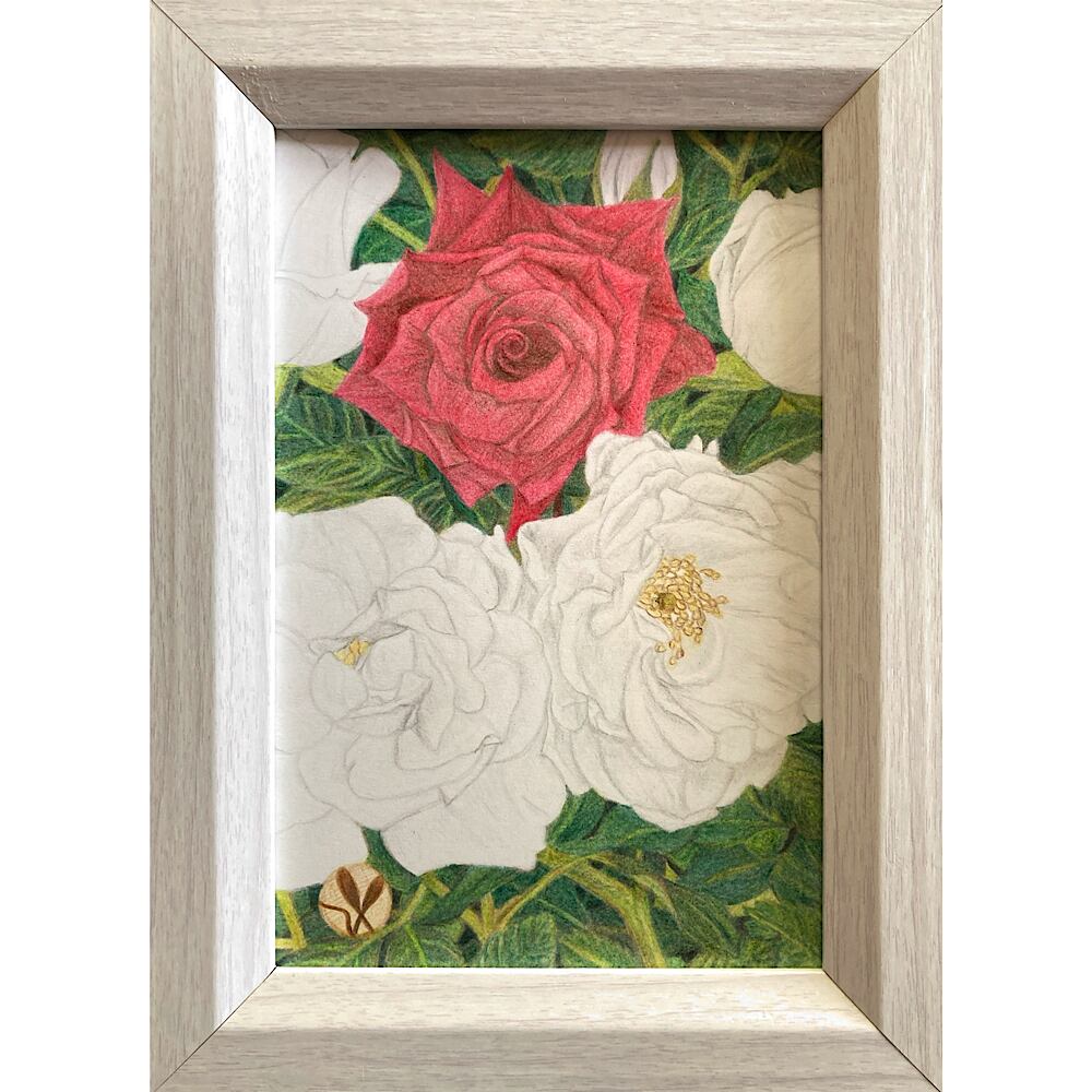 バラ 木村新 2006 F4サイズ 薔薇 絵画 【公式通販】