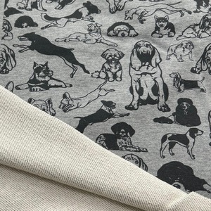 ★NY351◆1.1m◆綿100%裏毛ニット生地◆オリジナルプリント