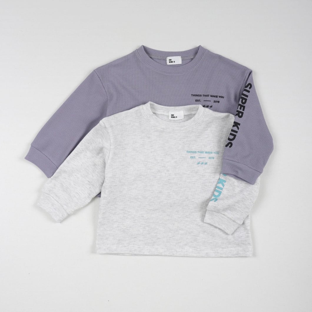 《送料無料》予約:ワッフルリブT【HIKIKI】