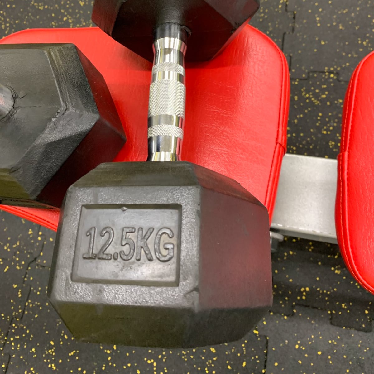 ラバー ヘックス ダンベル 12.5kg × 2個 セット ラバー ヘックス