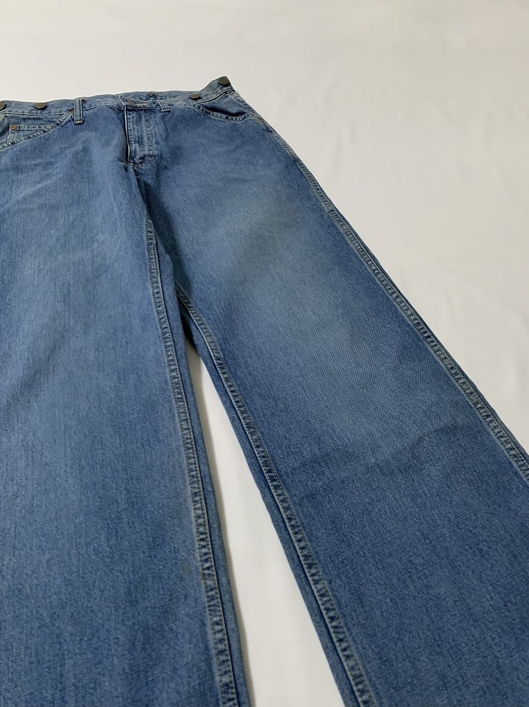 1990's Straight Silhouette Denim Pants with Suspender Button "Lee"