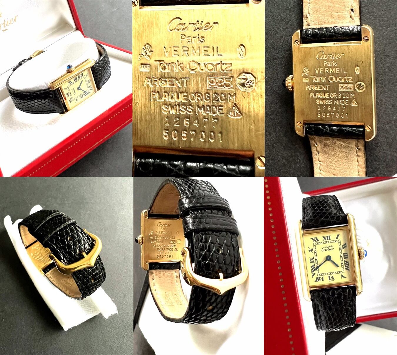 Cartier カルティエ TANK MUST WATCH マストタンク SM ヴェルメイユ