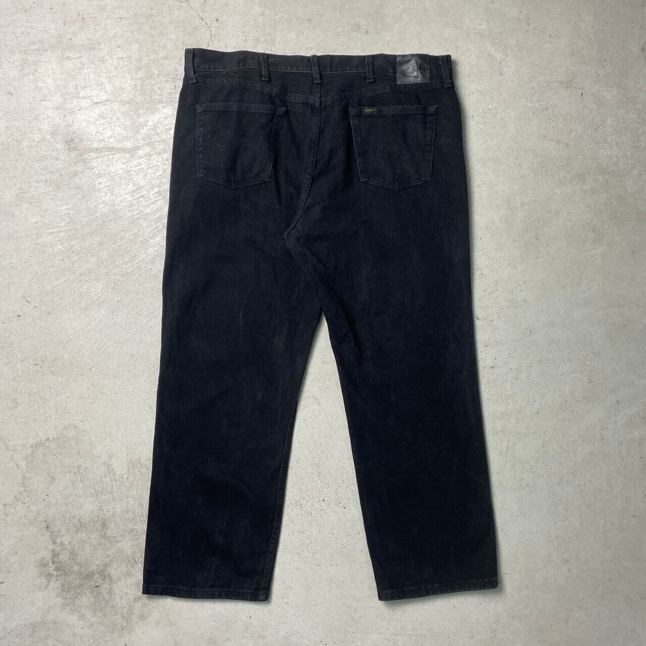 00年代 Lee リー ブラックデニムパンツ RELAXED FIT テーパード メンズ
