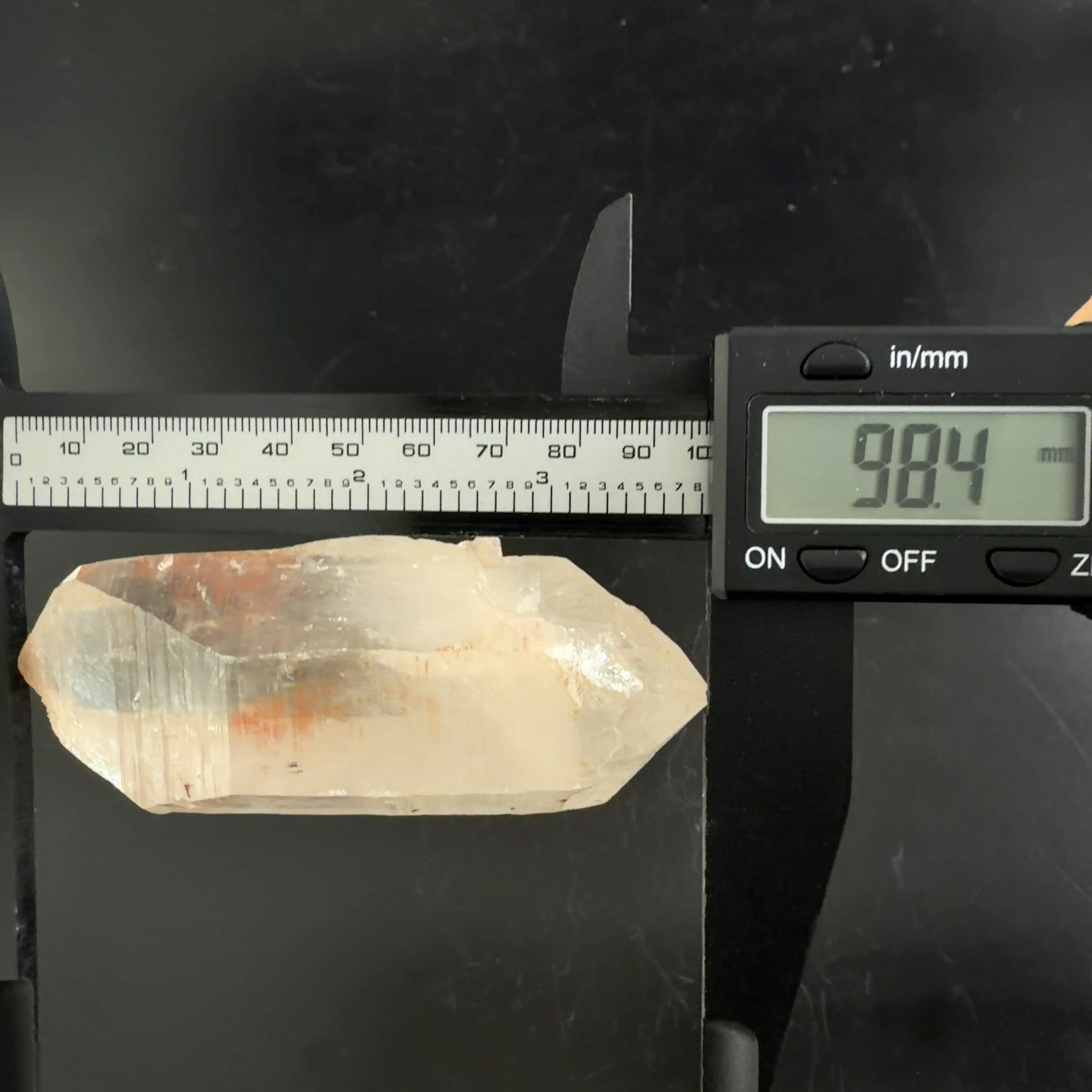 E33044】セルフヒールド 両錐 水晶 クォーツ ヒマラヤ水晶 ヒマラヤ産