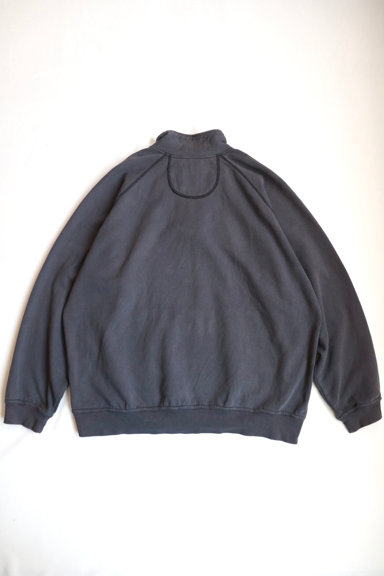 Russell Athletic gray half zip sweater