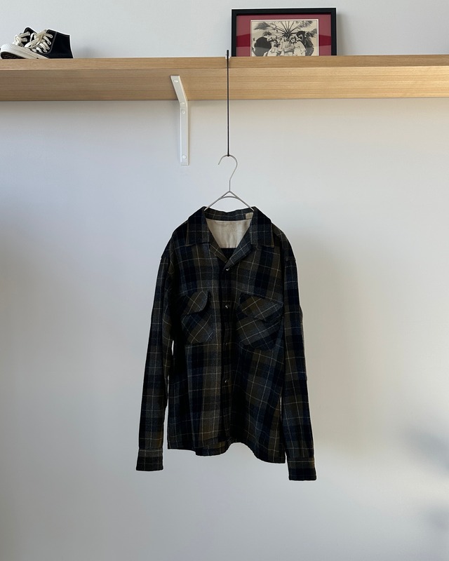 -Pendleton- Vintage 70s L Board Shirt made in USA