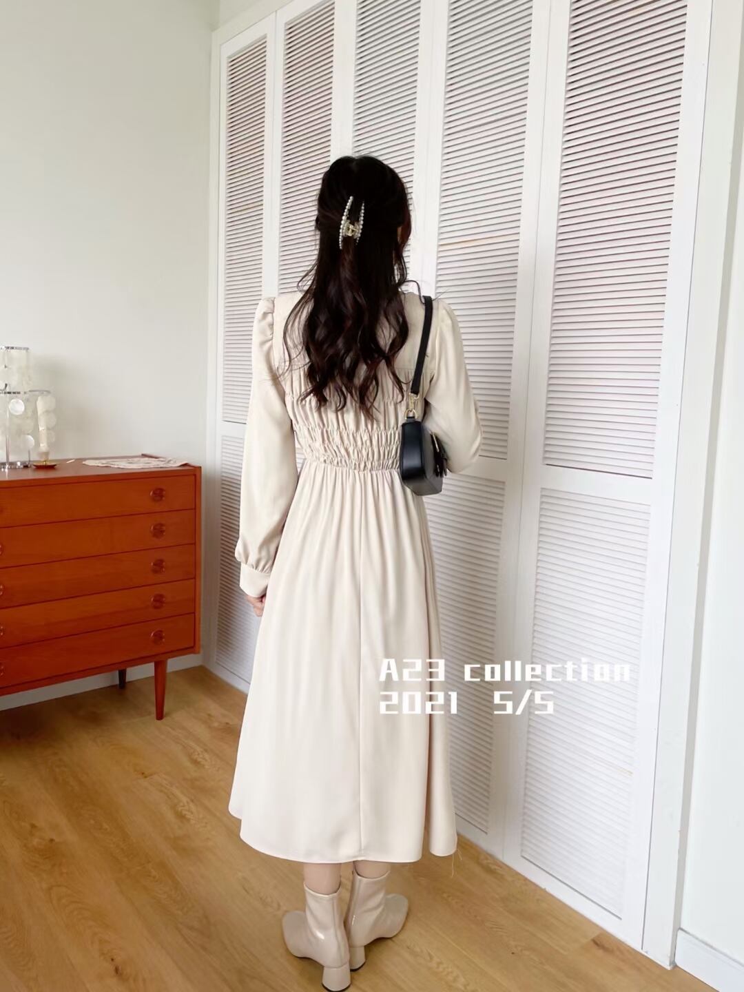 ギャザーワンピース　AJ3396-D02