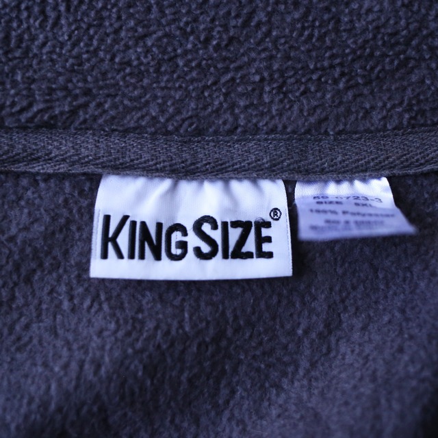 "KING SIZE" XXXXXL super over silhouette fleece jacket
