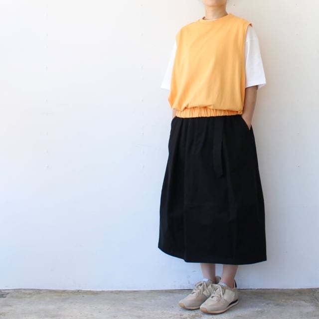 HAVERSACK ベルテッドコクーンスカート Belted Cocoon Skirt （Black