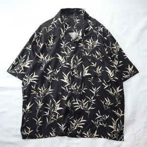 big silhouette chic plant pattern design shirt