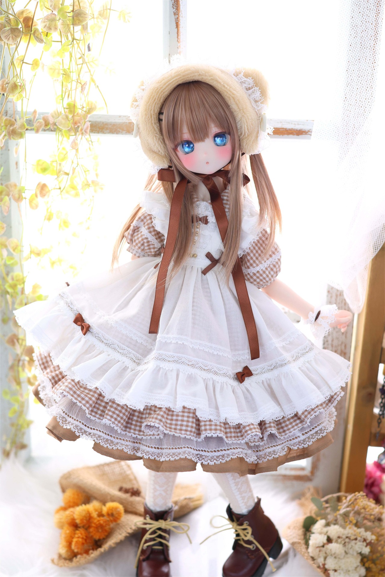 ハニベア・ピクニックセット（ブラウン）｜Mini Dollfie Dream ・ 1/4TinyFox PEKO・KUMAKO - 2