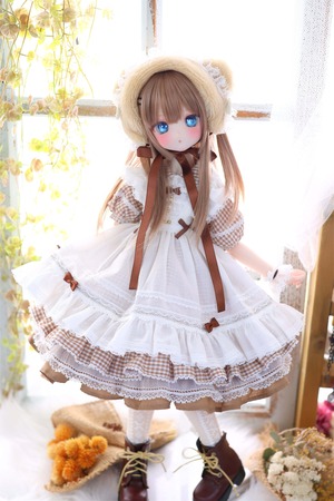 ハニベア・ピクニックセット（ブラウン）｜Mini Dollfie Dream ・ 1/4TinyFox PEKO・KUMAKO