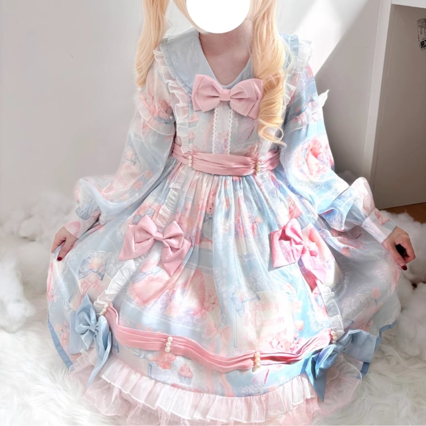 ロリータワンピース♪パステルカラーが可愛い❤️これからの季節に！ ロリータファッション通販 SEASONZ 梦梦の工作室 ゆめかわ