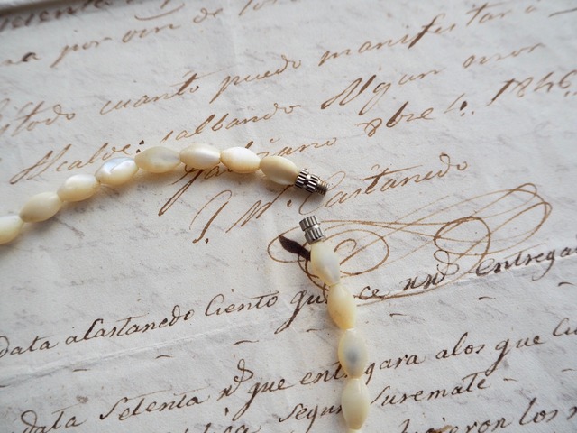 Necklace / Glass beads / FRANCE 1950-60