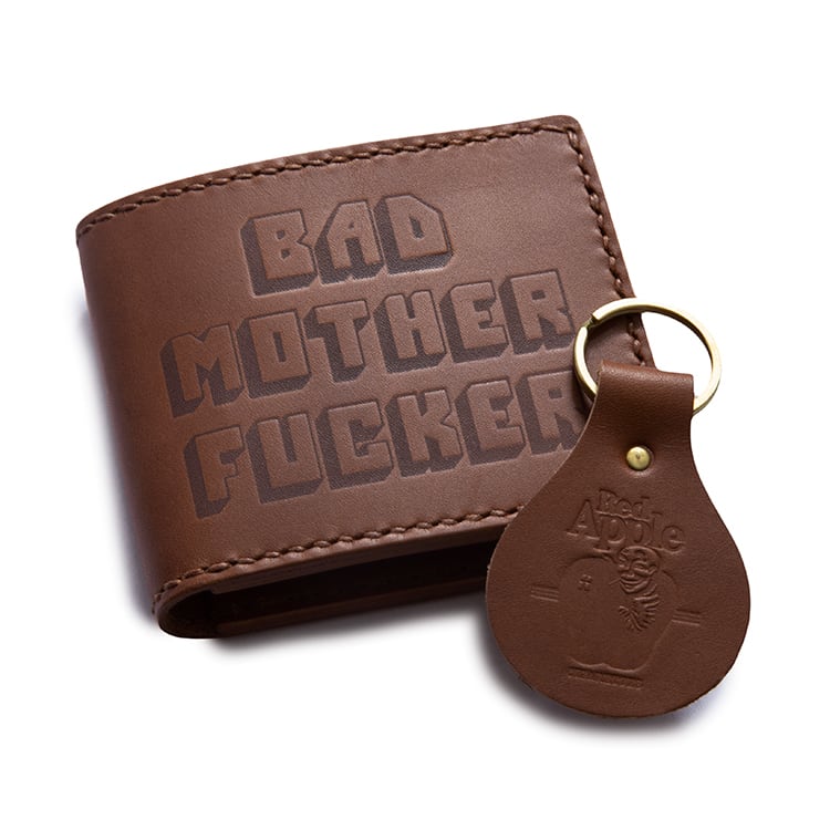 パルプフィクション「BMF」ロゴ 刻印 ウォレット ブラウン BAD MOTHER