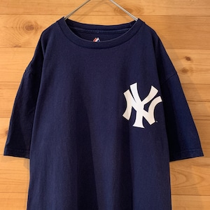 【Majestic】MLB ヤンキース Tシャツ デレクジーターアメリカ古着