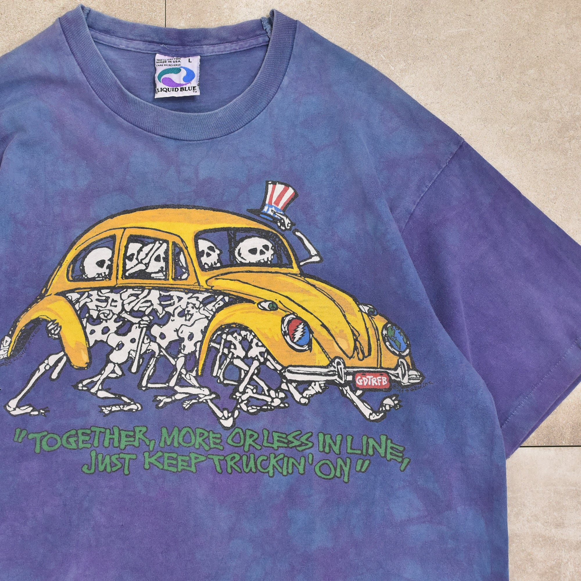 90s USA LIQUID BLUE GRATEFUL DEAD T-shirt | 古着屋 grin days ...