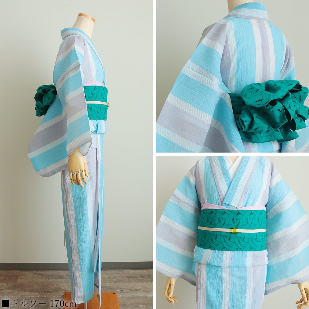 夏着物 単衣 小千谷ちぢみ 麻100 洗える 単品 日本製 | IKS COLLECTION