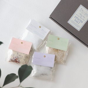 無添加エプソムソルト │ 4種の香り ハーブ入りギフトセット