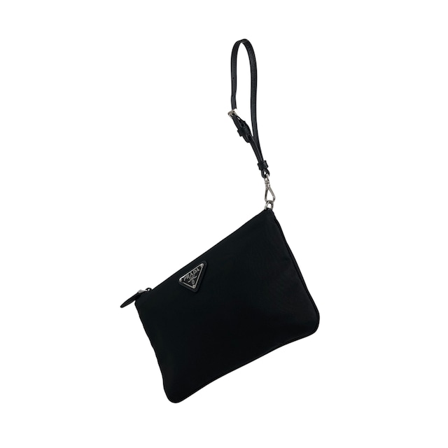 PRADA プラダ ハンドバッグ ブラック トライアングルロゴ ナイロン ポーチ vintage ヴィンテージ オールド wc2wgs