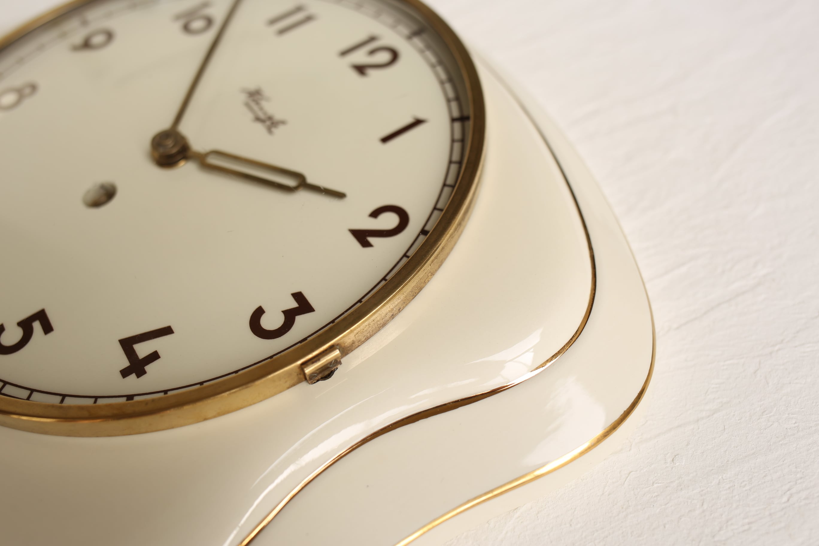 ドイツ アンティーク ヴィンテージ Kienzle 陶器製 壁掛け時計