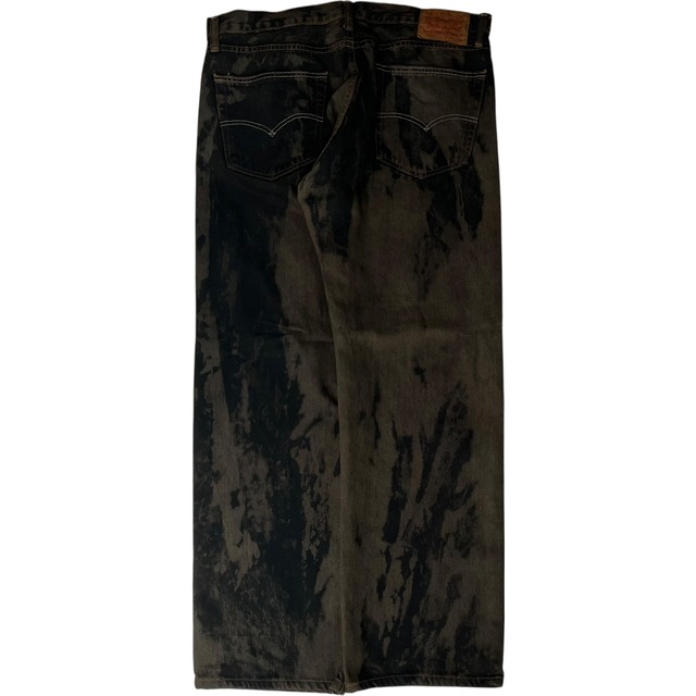 【リメイク】【W36×L32#裾上げ済み】 Levi's550   ブラックデニムパンツ
