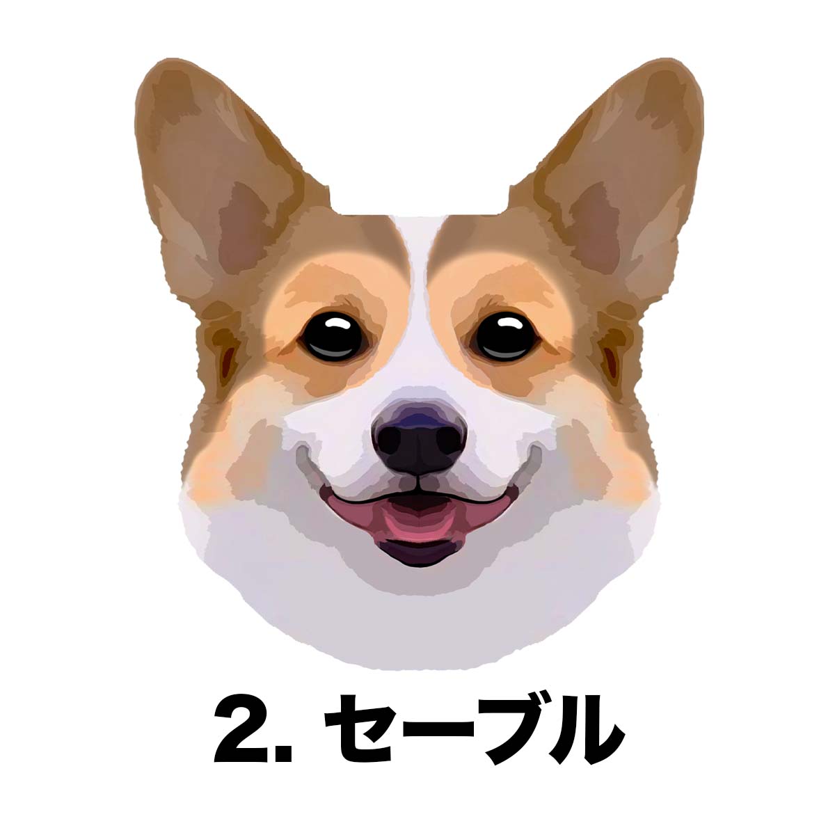 コーギー 毛色4色 】 タオルハンカチ ピンク＆ブルー2枚セット