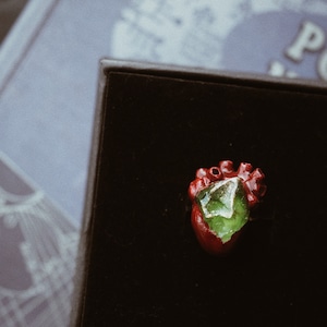 Mermaid's tear and heart  ring