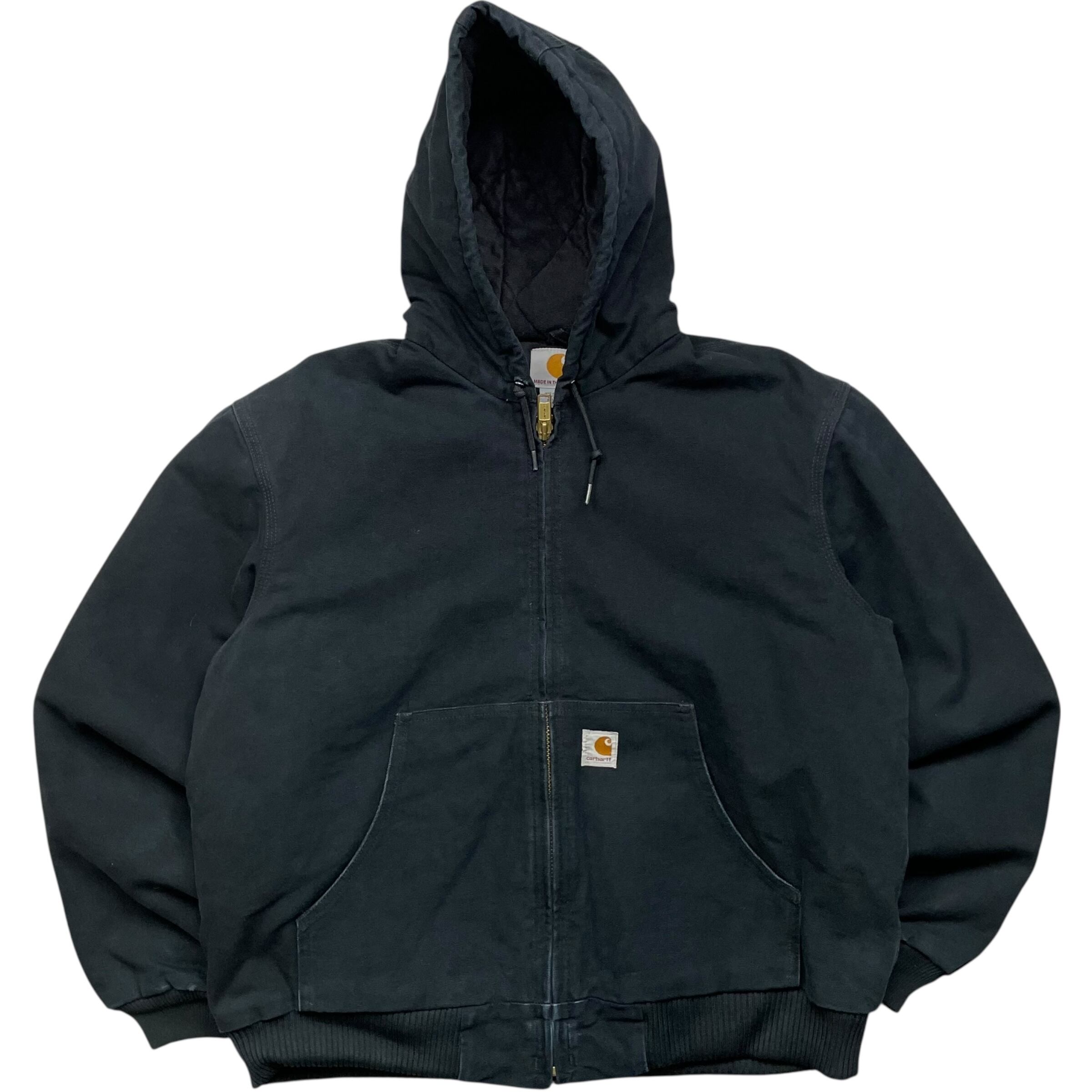 《L》 Carhartt カーハート アクティブジャケット ダックジャケット ブラック キルティング USA製 no.8987