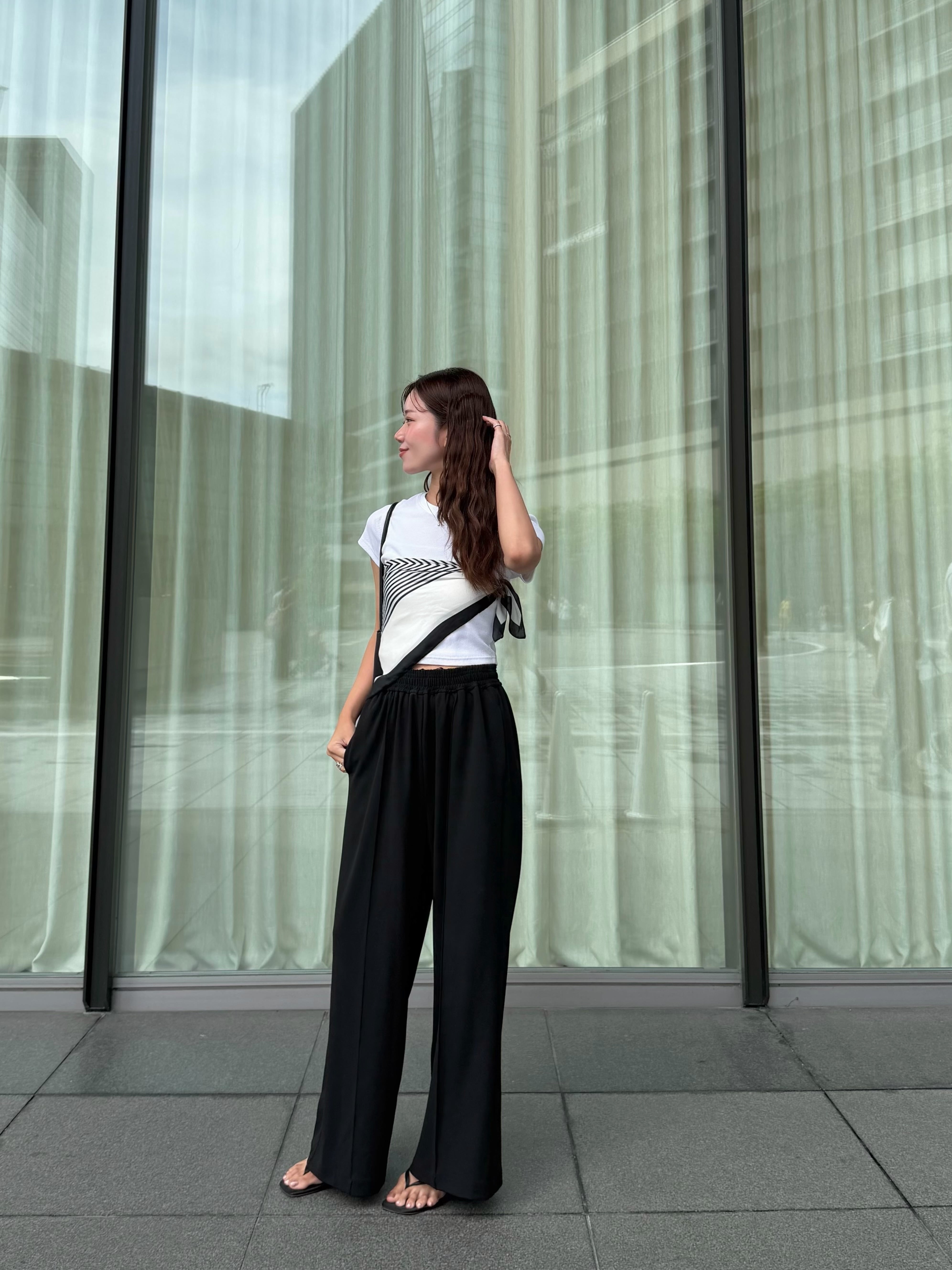 予約】kiraku pants / black (8月上旬発送予定) | HYEON